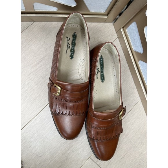 Florsheim Barletta Kilted Leather Slip On Loafers Shoes Men Sz 10.5 D Brown - Picture 3 of 9